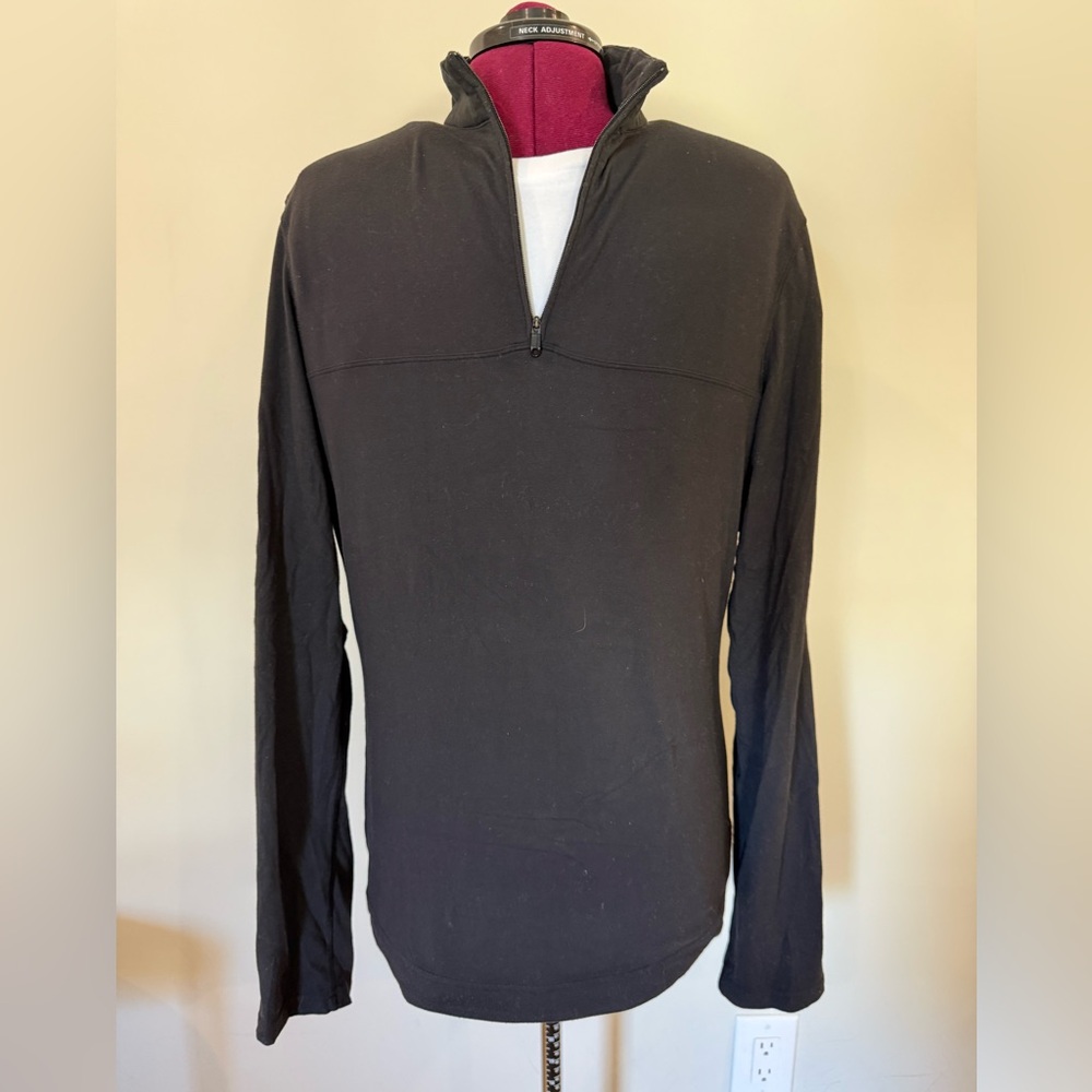 Lululemon 1/4 Zip Pullover Black – Men’s Medium – Early Generation – Ventilated